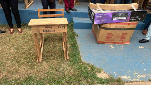 OTSHS SRC Invests in School's Future with Major Donation of Furniture and Musical Equipment